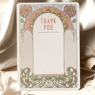 Trouwkaart Vintage Art Nouveau Huwelijksinsteekkaa Kaart