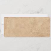 Trouwkaart Vintage Ticket met RSVP Kaart (Achterkant)