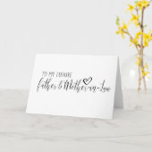 trouwkaart voor de toekomstige vader & schoonmoede kaart (Gele Bloem)