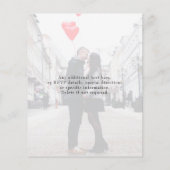 Trouwkaart voor een kleine prijs flyer (Achterkant)