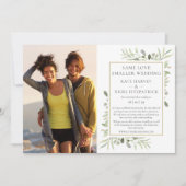 Trouwkaart voor een verkleinde microtrouw met deze kaart (Voorkant)