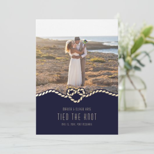 Trouwkaart voor een Vluchtige Huwelijksvoltrekking Kaart (Staand voorkant)