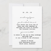 Trouwkaart voor gemarkeerde liefde kaart (Achterkant)