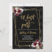 Trouwkaart voor koppel Bruiloft 'Tot de dood ons s Kaart (Voorkant)