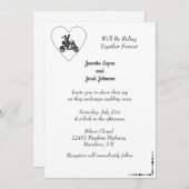 Trouwkaart voor koppel op motor kaart (Voorkant / Achterkant)