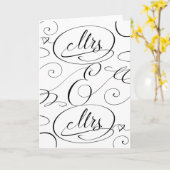 Trouwkaart voor lesbische stellen met felicitaties kaart (Gele Bloem)