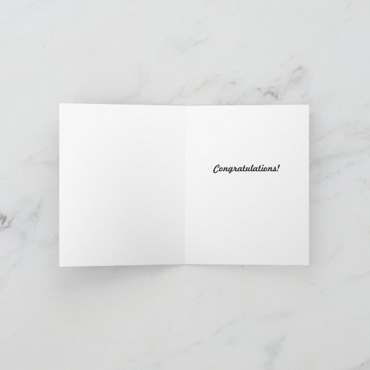 Trouwkaart voor meneer en mevrouw kaart (Binnen)