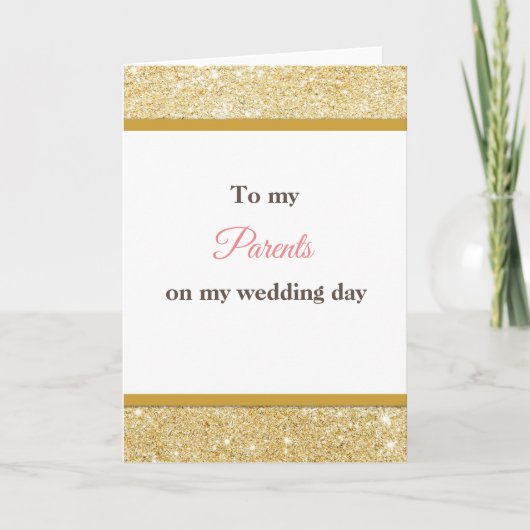Trouwkaart voor mijn ouders bedankkaart (Voorkant)