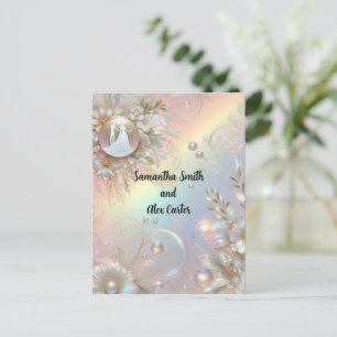 Trouwkaart voor romantisch stel briefkaart