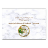 Trouwkaart voor romantische tropische bruiloft ger kaart (Achterkant)