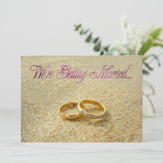 Trouwkaart - We Gaan Trouwen Kaart (Staand voorkant)