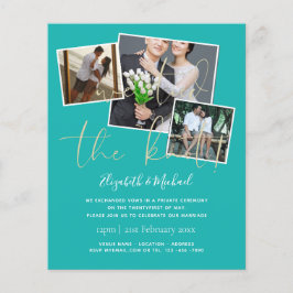 Trouwkaart 'We hebben de knoop doorgehakt'