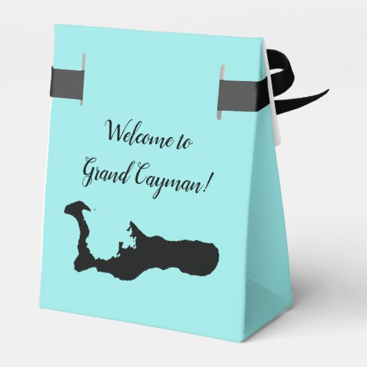 Trouwkaart Welkom op Grand Cayman Kaart Favorieten Bedankdoosjes (Achterkant)