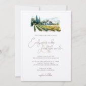 Trouwkaart - Wijngaard in waterverf Kaart (Voorkant)