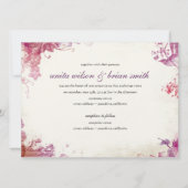 Trouwkaart wijnmakerij vintage kaart (Voorkant)