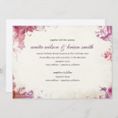 Trouwkaart wijnmakerij vintage kaart (Voorkant / Achterkant)