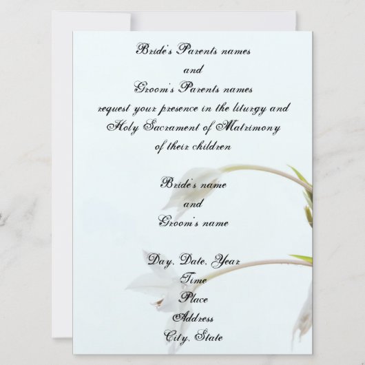 Trouwkaart “Zachte Tulp” Kaart (Voorkant)