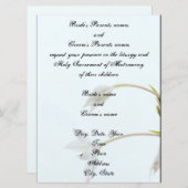 Trouwkaart “Zachte Tulp” Kaart (Voorkant / Achterkant)