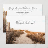 Trouwkaart Zandduinen Kaart (Voorkant / Achterkant)