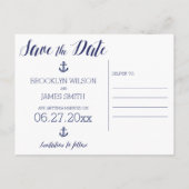 Trouwkaart Zeevaart Save The Date Postkaarten Fram Aankondigingskaart (Achterkant)