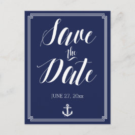 Trouwkaart Zeevaart Save The Date Postkaarten Fram Aankondigingskaart