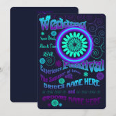 Trouwkaart Zomer van Liefde Kaart (Voorkant / Achterkant)