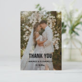trouwkaarten bedankt (Staand voorkant)