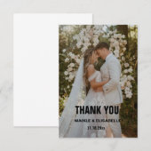 trouwkaarten bedankt (Voorkant / Achterkant)