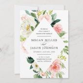 Trouwkaarten, bloemig, elegant, klassiek kaart (Voorkant)