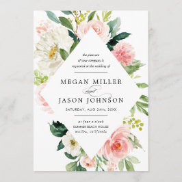 Trouwkaarten, bloemig, elegant, klassiek kaart