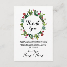 Trouwkaarten Cactus Krans Fiesta Bruiloft Bedankkaart