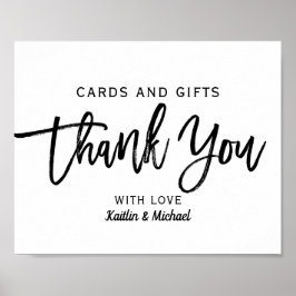 Trouwkaarten & Cadeaus 8x10 Typografie | Zwart Poster
