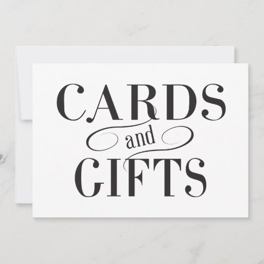 Trouwkaarten & Cadeaus Bord Kaart (Voorkant)