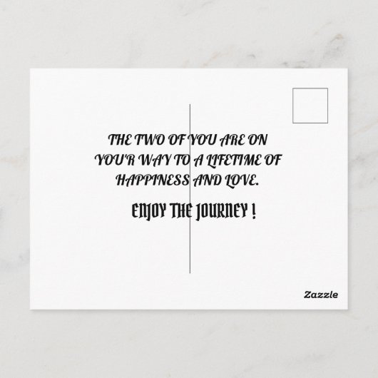 TROUWKAARTEN CONGRUTATIE BRIEFKAART (Achterkant)