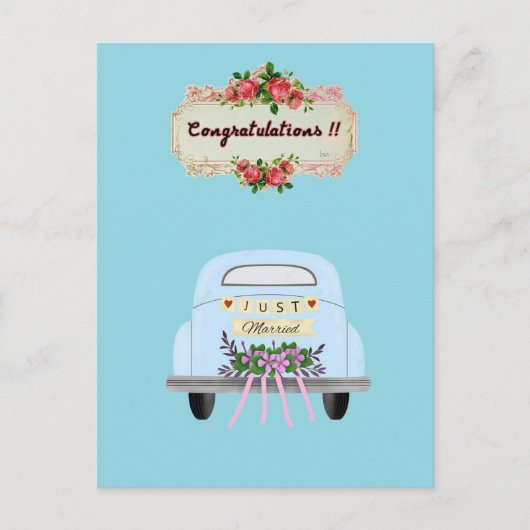 TROUWKAARTEN CONGRUTATIE BRIEFKAART (Voorkant)