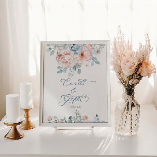 Trouwkaarten en Cadeaus Something Blue Bruidsfeest Poster