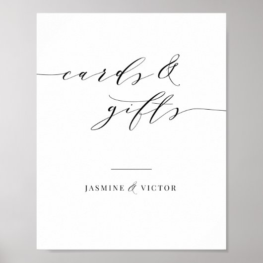 Trouwkaarten & Gift Table Papier Poster Bord J102 (Voorkant)