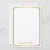 Trouwkaarten in art deco stijl 'Great Gatsby' wit Kaart (Achterkant)
