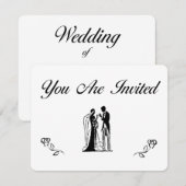 Trouwkaarten Kaart (Voorkant / Achterkant)