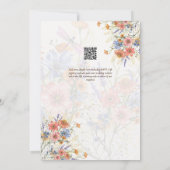 Trouwkaarten Love in Bloom Wildflowers Lente Kaart (Achterkant)