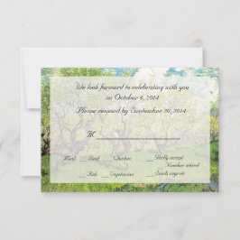 Trouwkaarten met antieke RSVP Kaart