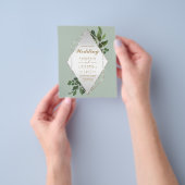 TROUWKAARTEN MET LAAGSTE BEGROTING Groene Frame F Flyer (Hand)