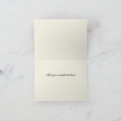 Trouwkaarten met monogram bedankkaart (Binnen)