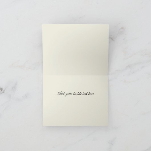 Trouwkaarten met monogram bedankkaart (Binnen)