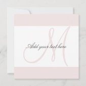 Trouwkaarten met monogram kaart (Achterkant)