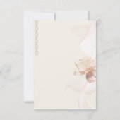 Trouwkaarten met romantische roos RSVP Kaart (Achterkant)