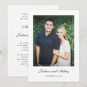 Trouwkaarten | Mooie Eenvoud  (Voorkant / Achterkant)