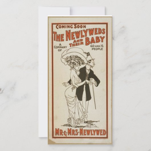 Trouwkaarten Nieuwgetrouwden Aankondiging (Voorkant)