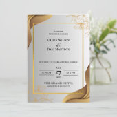 TROUWKAARTEN ONLINE MET RANDSJABLONE KAART (Staand voorkant)