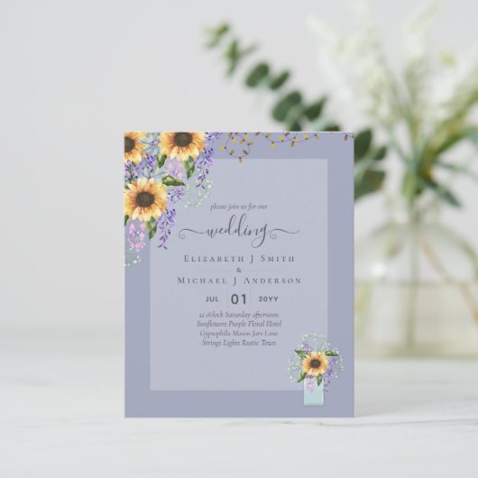 TROUWKAARTEN VOOR EEN BUDGETBRUILOFT Landelijke Zo (Staand voorkant)